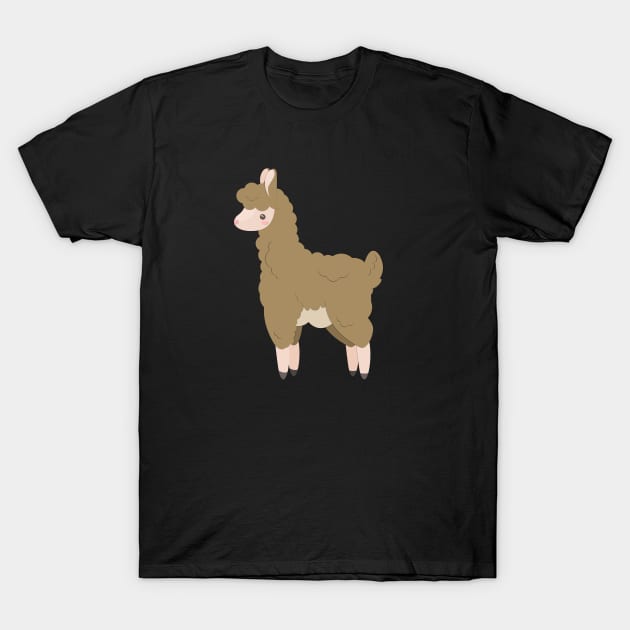 Brown Llama T-Shirt by TakeTheLlama